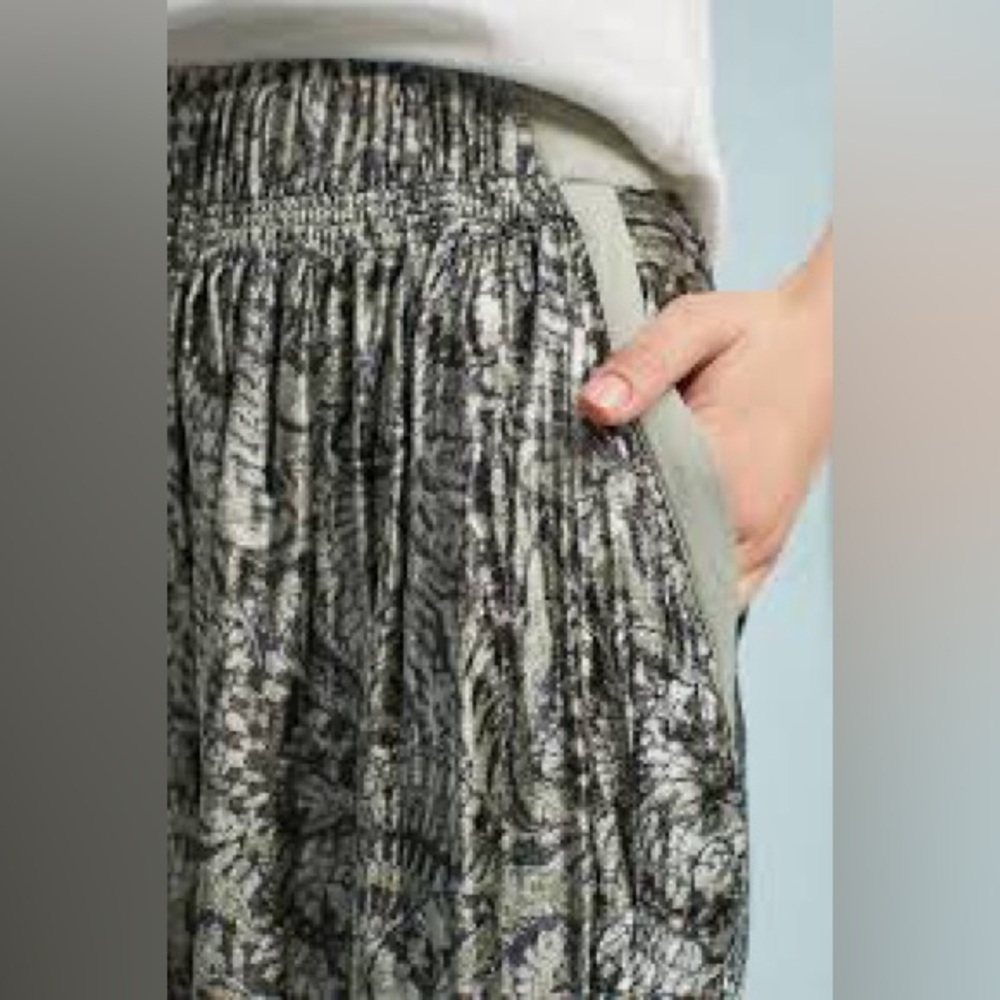 Blank London Anthropologie Velvet Dove Wide Leg Pants XS EUC - Picture 4 of 11